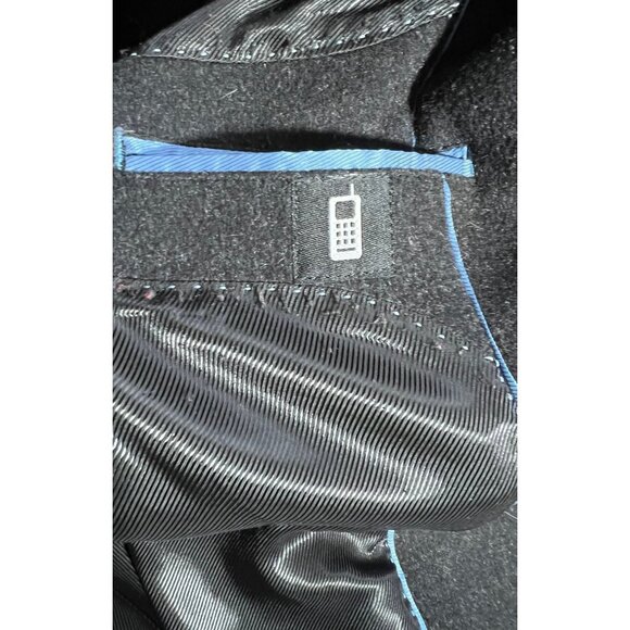 Vintage Weather Report Men’s 40R Wool Cashmere Blend Overcoat Jacket 4 Button - Picture 6 of 12